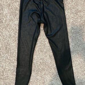 Black Faux Leather Leggings